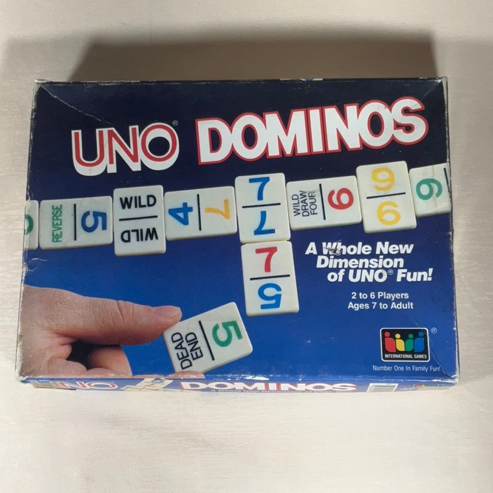 Vintage Uno Dominos by International Games A Whole New Dimension of UNO Fun!